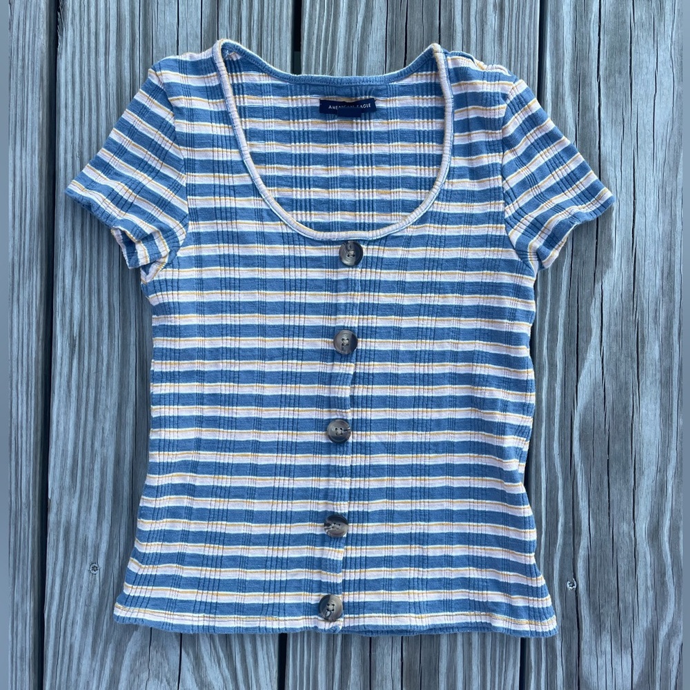 AMERICAN EAGLE Stripe Top Size XS
